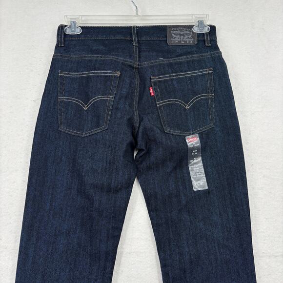 Levi's 511 Slim Jeans Big Boys Size 16 Dark Wash Denim 5 Pocket Classic 28 x 28 - Picture 6 of 10